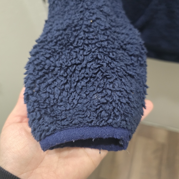 Levi's Navy Blue Sherpa Hoodie - Picture 4 of 10